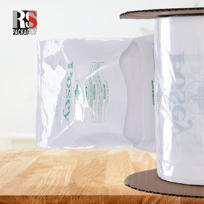 LDPE กระเป๋าพลาสติกใส เปิดก่อนกระเป๋าพอลี่บนกล่องด้านข้าง Gusset กระเป๋ารถยนต์สําหรับเสื้อผ้า