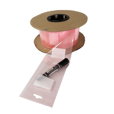 อุตสาหกรรม LDPE PE Autobag กระเป๋าสะพายพลาสติกที่เปิดก่อนบนม้วนสําหรับเครื่องจักรอัตโนมัติ