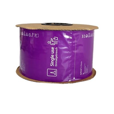 อุตสาหกรรม LDPE PE Autobag กระเป๋าสะพายพลาสติกที่เปิดก่อนบนม้วนสําหรับเครื่องจักรอัตโนมัติ