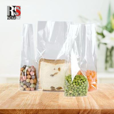 12x8x25cm ถุงอาหารพลาสติกสแควร์ด้านล่าง สําหรับพ๊อปคอร์น ในสีใสหรือตามต้องการ