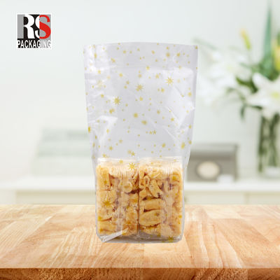 12x8x25cm ถุงอาหารพลาสติกสแควร์ด้านล่าง สําหรับพ๊อปคอร์น ในสีใสหรือตามต้องการ