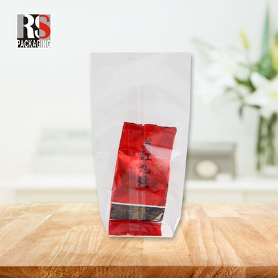 12x8x25cm ถุงอาหารพลาสติกสแควร์ด้านล่าง สําหรับพ๊อปคอร์น ในสีใสหรือตามต้องการ