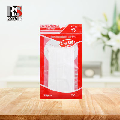 RS31-1 3 ชั้น กระเป๋า poli กระเป๋าพลาสติก Zip Lock กระเป๋าบรรจุสําหรับหน้ากาก