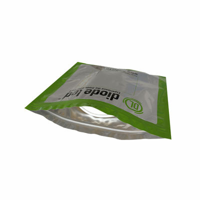 กระเป๋าสะพายอัลลูมิเนียมผง LED Light Strip Packaging Anti Static Ziplock Bag With Tear Notches กระเป๋าสะพายอัลลูมิเนียมผง LED Light Strip กระเป๋าสะพายอัลลูมิเนียมผง LED Light Strip กระเป๋าสะพายอัลลูมิเนียมผง