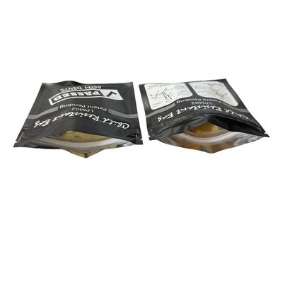 วัสดุผิวอ่อน ผงแห้ง แพคเกจดอกไม้ Ziplock กระเป๋าแผ่น Mylar 3.5g 7g