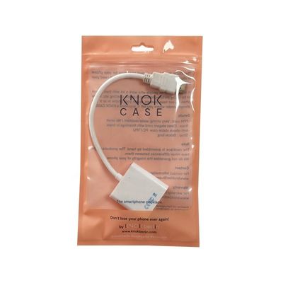 อิเล็กทรอนิกส์ แพคเกจ หน้าใส ถุงพลาสติก Ziplock ผลิตจาก OPP / CPP วัสดุโครงสร้าง