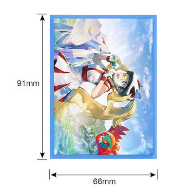 เนื้ออ่อน 66*91MM 100PCS Yugioh Photo Topload แมทเกมการ์ด