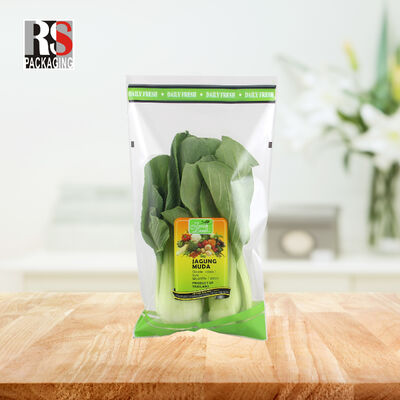 Micro Perforate Fresh Food Zipper Bags Fruit Vegetables Packaging Bag