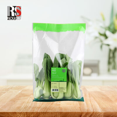 Micro Perforate Fresh Food Zipper Bags Fruit Vegetables Packaging Bag