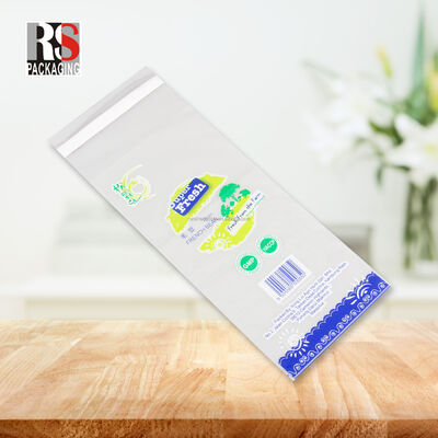 ถุงบรรจุภัณฑ์แซนวิชผักสดสีเขียวพิมพ์กราเวียร์แบบซีลความร้อน OPP เจาะรูขนาดเล็กแบบกำหนดเอง