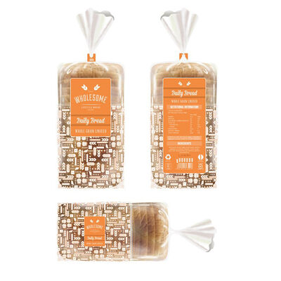 กระเป๋าสะพายขนมขนม Wicket กระเป๋าสะพายขนม LDPE ที่โปร่งใสสําหรับการเก็บขนม OPP แซนวิช กระเป๋าสะพายขนมพิมพ์กระเป๋าสะพายอาหารที่มีการบิด