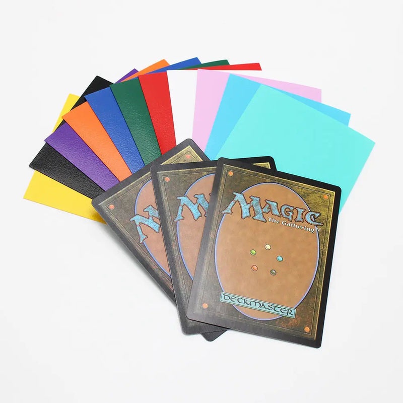 แผ่นคาร์ดสีแมท 16 สี ตัดต่อเนื่อง Mtg TCG CCG Yugioh PP คาร์ดภาพวัสดุ