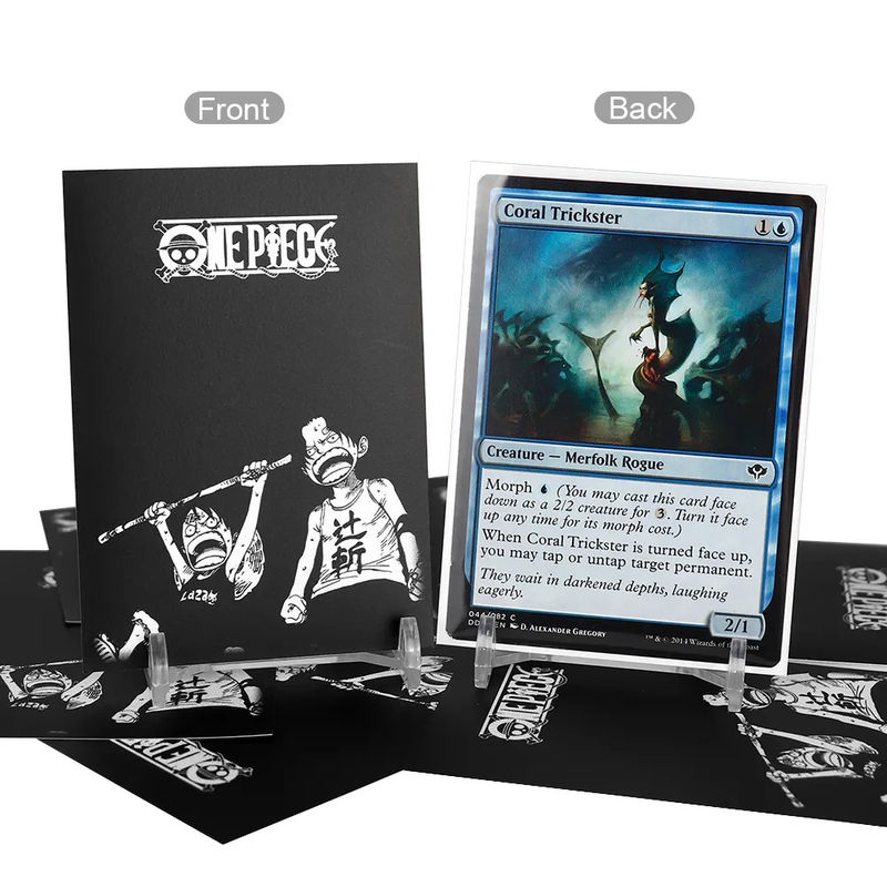 Custom Matte Back Art Card Sleeves Fashion PP สําหรับ MTG ไซส์เกมการ์ดมาตรฐาน