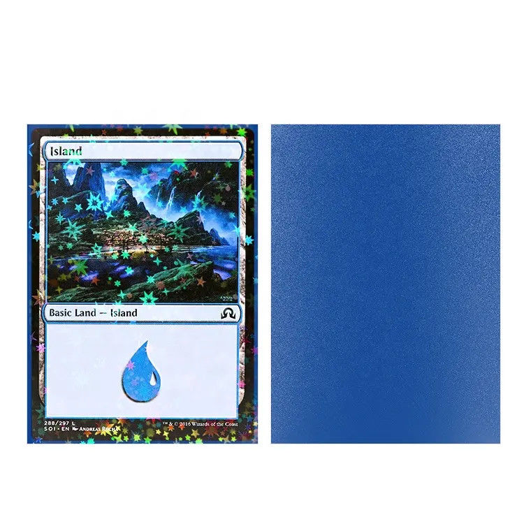 Galaxy Effects โฮโลแกรม Mtg ขนาดมาตรฐาน ไม่ขัดออก หลังแมท