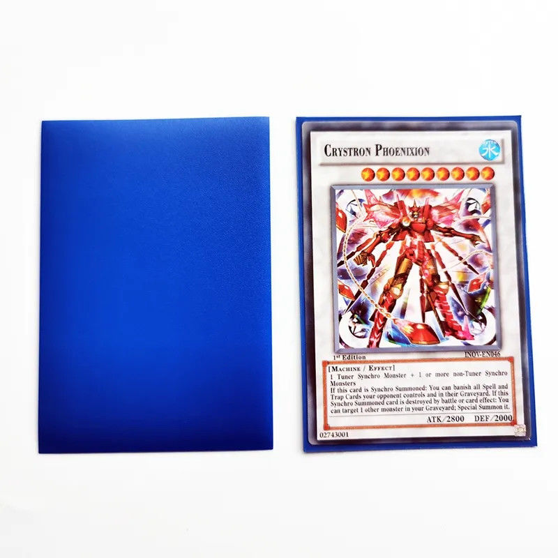 66x91 มม พรีเมียม PP Yu-Gi-Oh การค้า แผ่นไพ่หลายสี แผ่นไพ่เกม Yugioh แผ่นไพ่พลาสติก