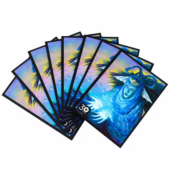 รับจําหน่าย Super Flat Silver Interior Card Sleeves Protector HD CMYK อาร์ท พิมพ์