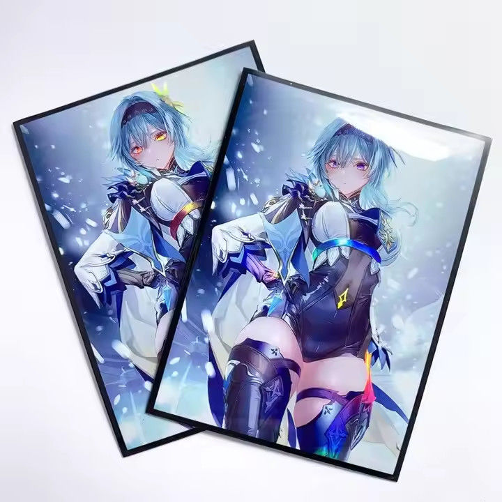งานพิมพ์ตามต้องการ Yugioh MTG TCG Holo Hologram การ์ดอานิเมะ การค้า Board Game Sleeves