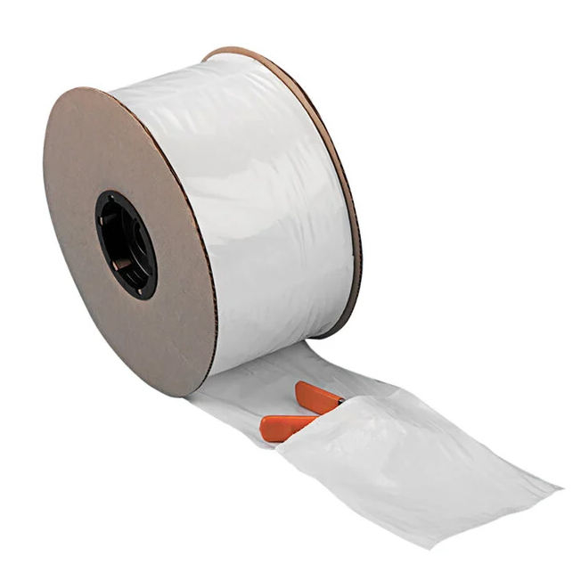 ถุงโพลีเอทิลีน (PE) แบบเปิดล่วงหน้าบนม้วนสำหรับระบบบรรจุอัตโนมัติ